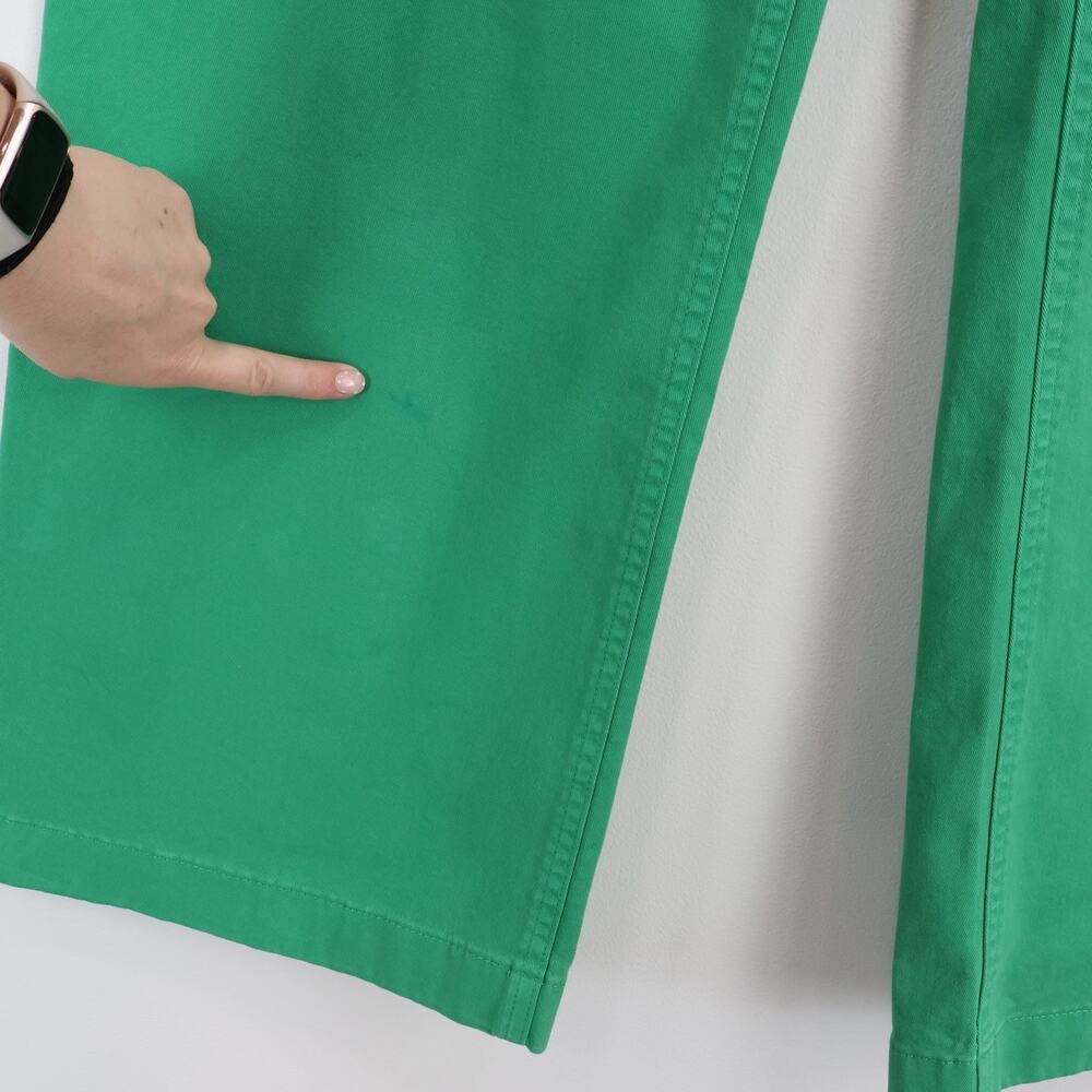 J.Crew Wide Leg Trouser Chino Summer Yard Green Size 29 NWT - Picture 9 of 9